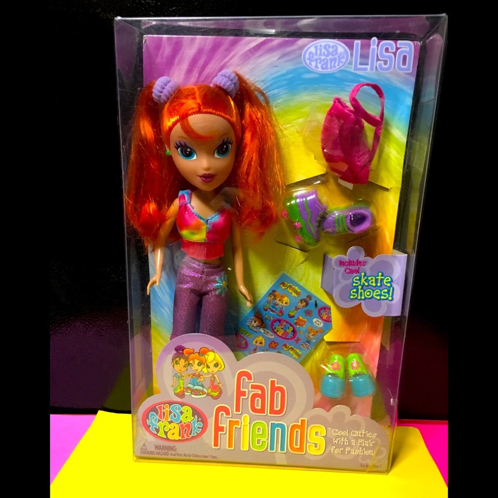 LISA FRANK VINTAGE 1990s COLLECTIBLE FAB FRIENDS LISA DOLL  IN ORIGINAL BOX RARE